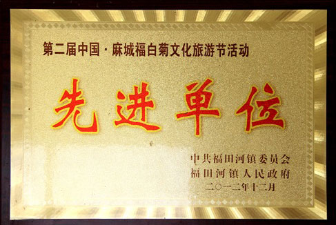 2012年12月 第二屆福白菊文化旅游節活動先進單位