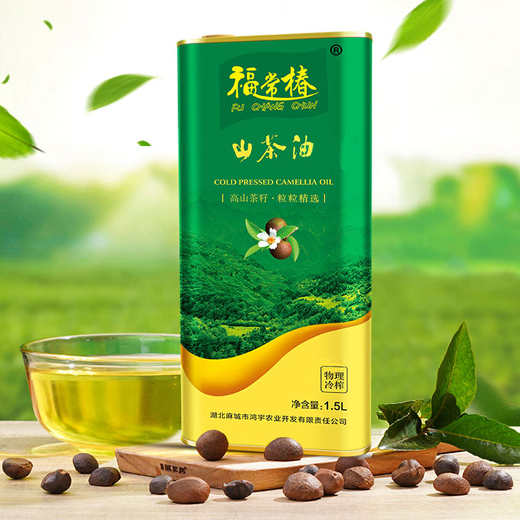 漳州福常椿山茶油鐵罐單品裝1.5L